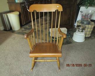 Vintage maple rocking chair