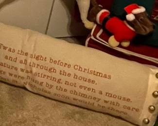 Everyone needs a 'Twas the Night before Christmas" pillow.