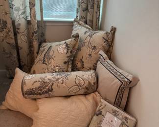Eastern accents bedding and curtains