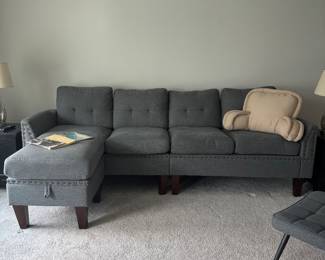 Gray sectional sofa