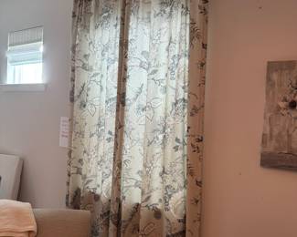 Eastern accent curtain panels