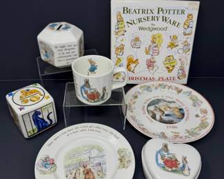 45 VintagePeterRabbitNurseryWareWedgwoodVilleroyBoch