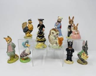 42 VintageBeatrixPotterRoyalDoultonFigurineBeswickEngland10pc