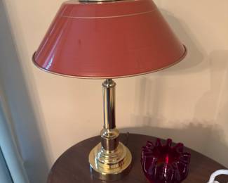 MCM Brass Hurricane Lamp