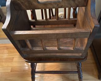 Wooden Magazine Holder