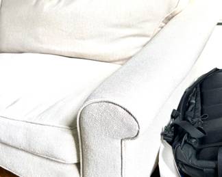 57. Down 2 Cushion Linen Sofa (92" x 31" x 28")