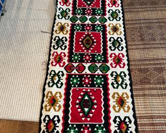 166. Vintage Swedish Wool Kilim Runner (6' x 2'4")