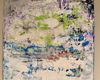 Abstract Oil on Canvas