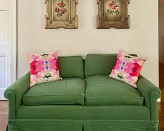 Custom Down Loveseat