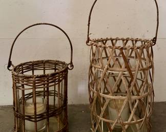 Woven Wicker Lanterns