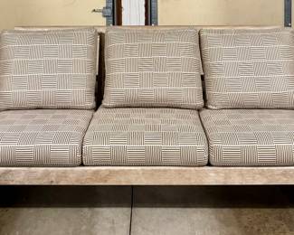 Kingsley Bates Teak "Nantucket" Deep Seat Outdoor Sofa with Cushions