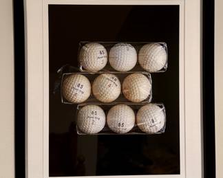 Framed Golf Balls Print