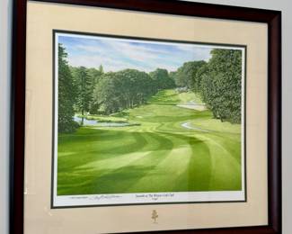 Seventh Hole at The Weston Golf Club Giclee, Signed Paul MacWilliams