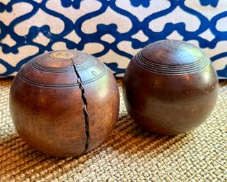 Antique Wood Bowling Balls