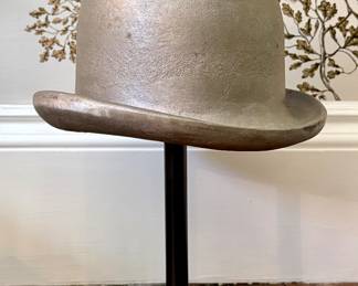 Restoration Hardware Cast Metal Hat on Stand