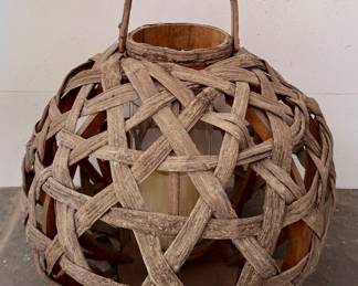 Woven Wood Lantern