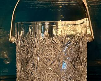 Cut Glass Ice Bucket