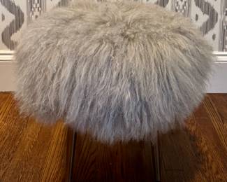 West Elm Mongolian Lamb Stool