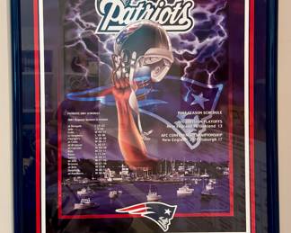 Framed Super Bowl XXXVI Poster