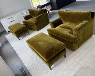 Clad Home Audrey Chair and Ottoman