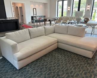 Serena & Lily White Sectional in perfect condition