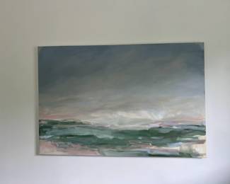Christina Baker Painting inspired by the Blue Ridge Mountains