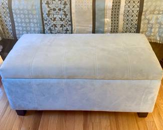 Microsuede Storage Bench