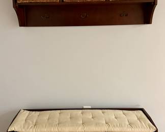 Storage Bench & Wall Coat Rack