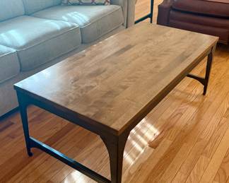 Wood and Metal Coffee Table