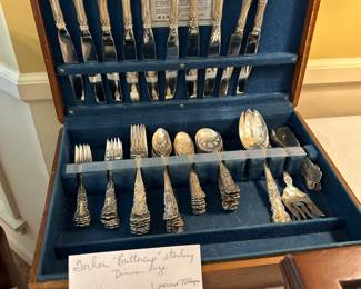 Set of Gorham Buttercup sterling flatware, dinner size