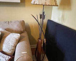 Archery floor lamp. Sold