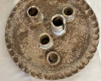 Vintage Mccarty nutmeg candle plate