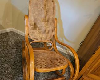 Rocking Chair with cane backing 