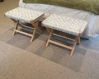 Pair of Folding Benches