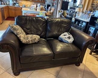 Leather Love Seat
