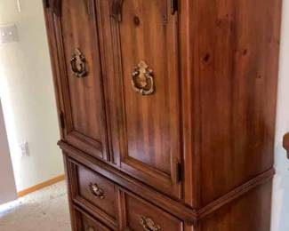 Wooden Bassett Armoire