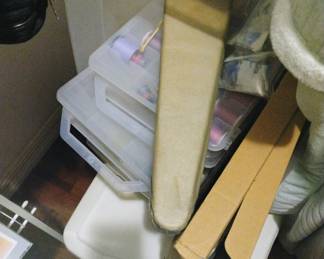 More crafting supplies and storage containers 