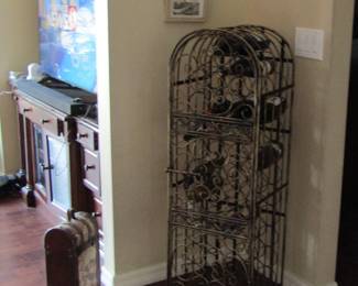 metal wine rack
