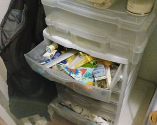 Crafting supplies and paper