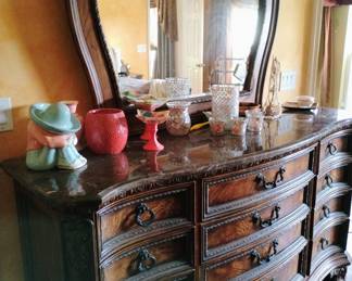 Gorgeous 12 drawer dresser with mirror 