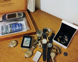 Jewelry, zippo lighters, watches & more