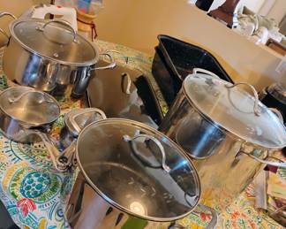 Princess House pots & pans with lids