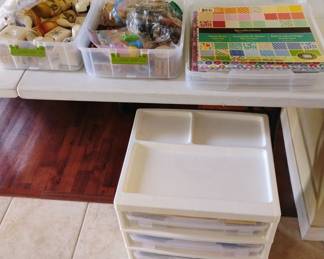 Crafting supplies and storage