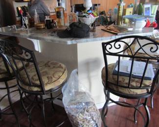metal high top stools