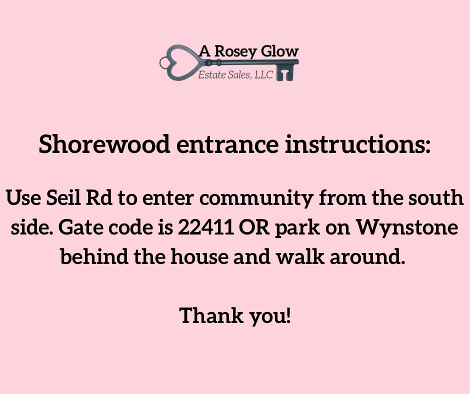 Shorewood entrance instructions