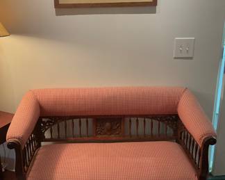 Beautiful and very clean antique settee