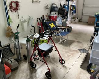 Medical equipment, pet leashes, outdoor chairs, coolers for the beach
