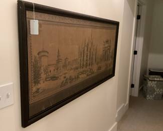 Framed Milano tapestry 