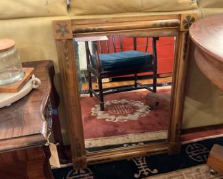 Antique wood framed mirror; 31.5" x 25" $105 + tax