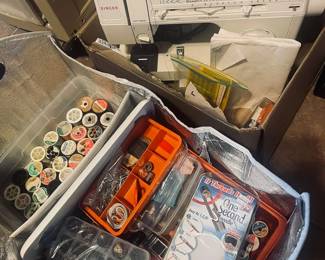 Sewing machine and supplies